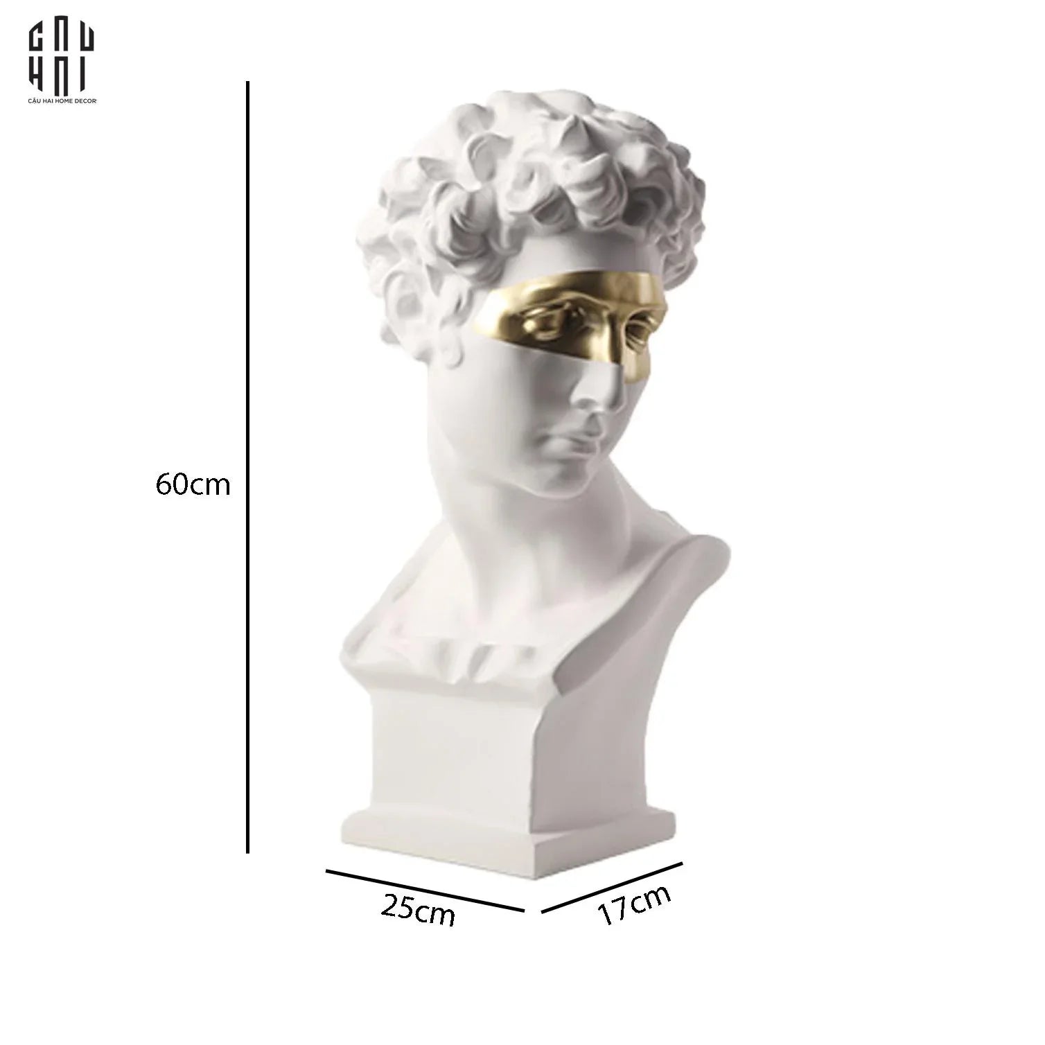 HOME COUTURE - TƯỢNG GIULIANO ORIGINAL 60CM-CẬU HAI HOME DECOR