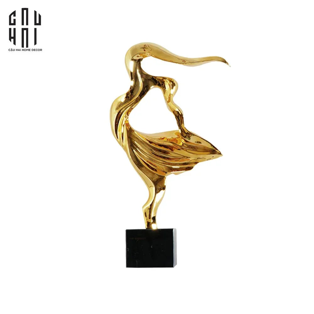 HOME COUTURE - TƯỢNG GOLDEN BALLET 75 SS25-CẬU HAI HOME DECOR
