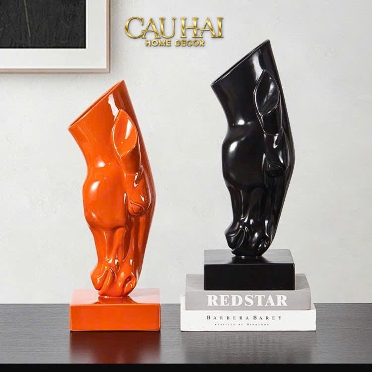Home Couture - Tượng Ngựa Bình Hoa Tête De Cheval Savoir Atélier Vessel H49 - CẬU HAI HOME DECOR