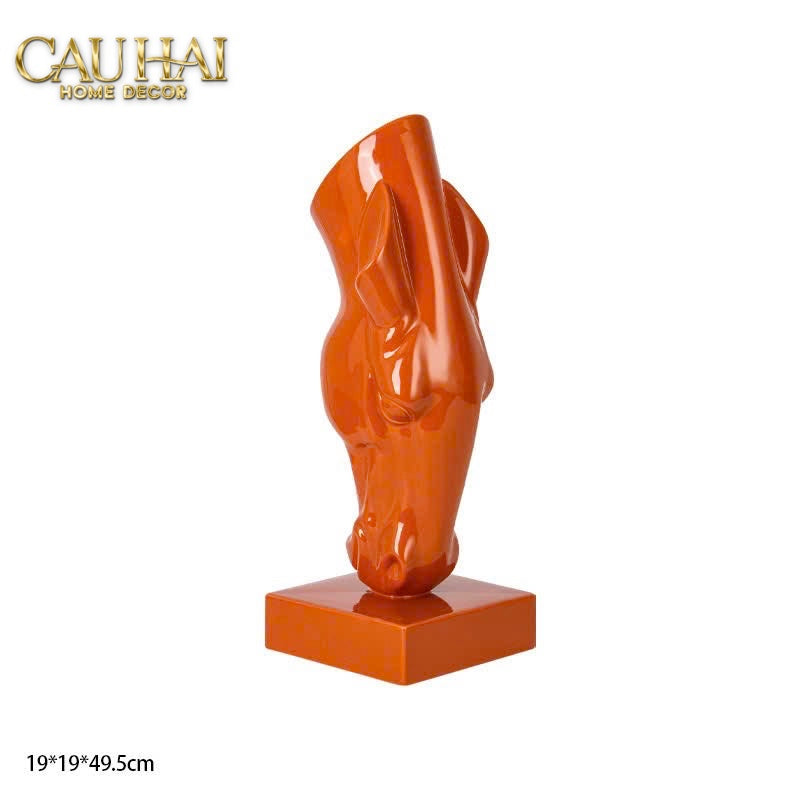 Home Couture - Tượng Ngựa Bình Hoa Tête De Cheval Savoir Atélier Vessel H49 - CẬU HAI HOME DECOR