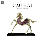 HOME COUTURE - TƯỢNG NGỰA ĐỒNG ĐÁ QUÝ JEWELRY ÉLITE DU CAVALIÈR-CẬU HAI HOME DECOR