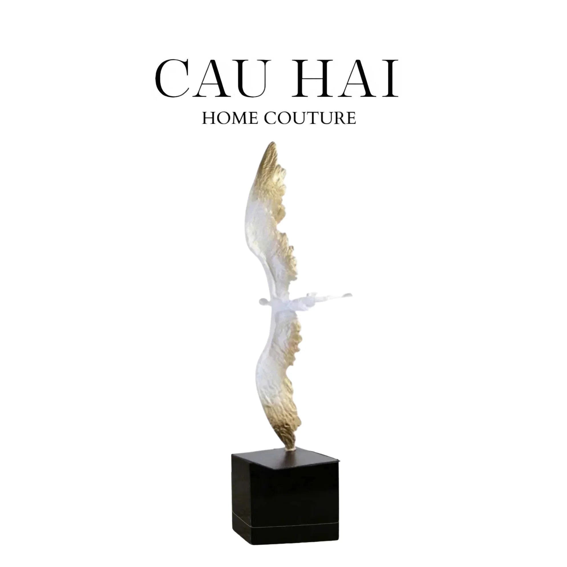 HOME COUTURE - TƯỢNG THIÊN THẦN FALLING ANGEL H53-CẬU HAI HOME DECOR