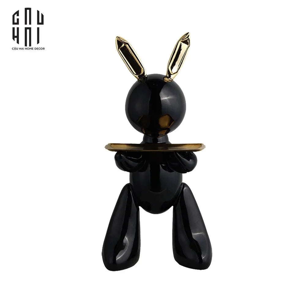 HOME COUTURE - TƯỢNG ULTRA LAPIN NOIR MONOLITHE ALLURE 78-CẬU HAI HOME DECOR