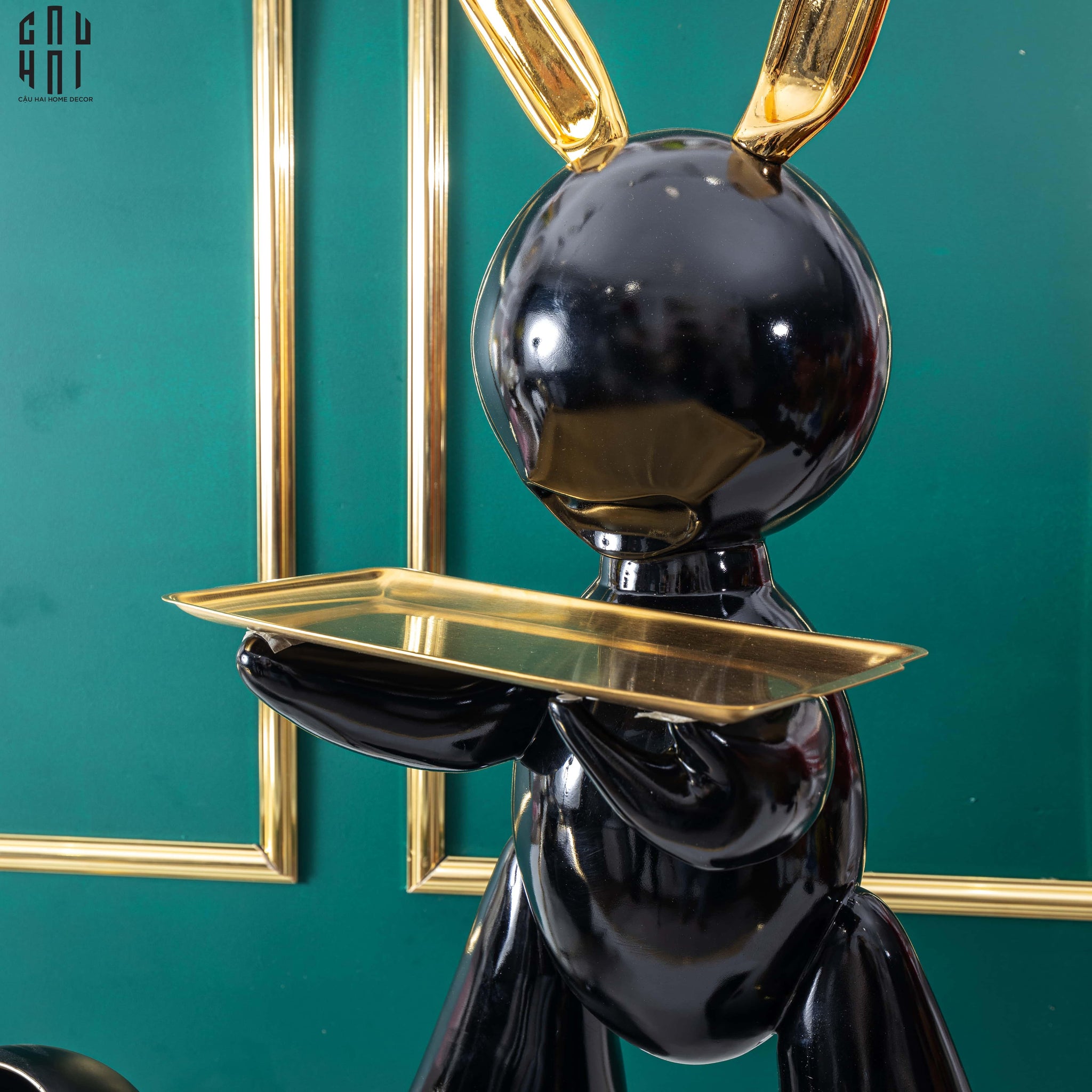 HOME COUTURE - TƯỢNG ULTRA LAPIN NOIR MONOLITHE ALLURE 78-CẬU HAI HOME DECOR