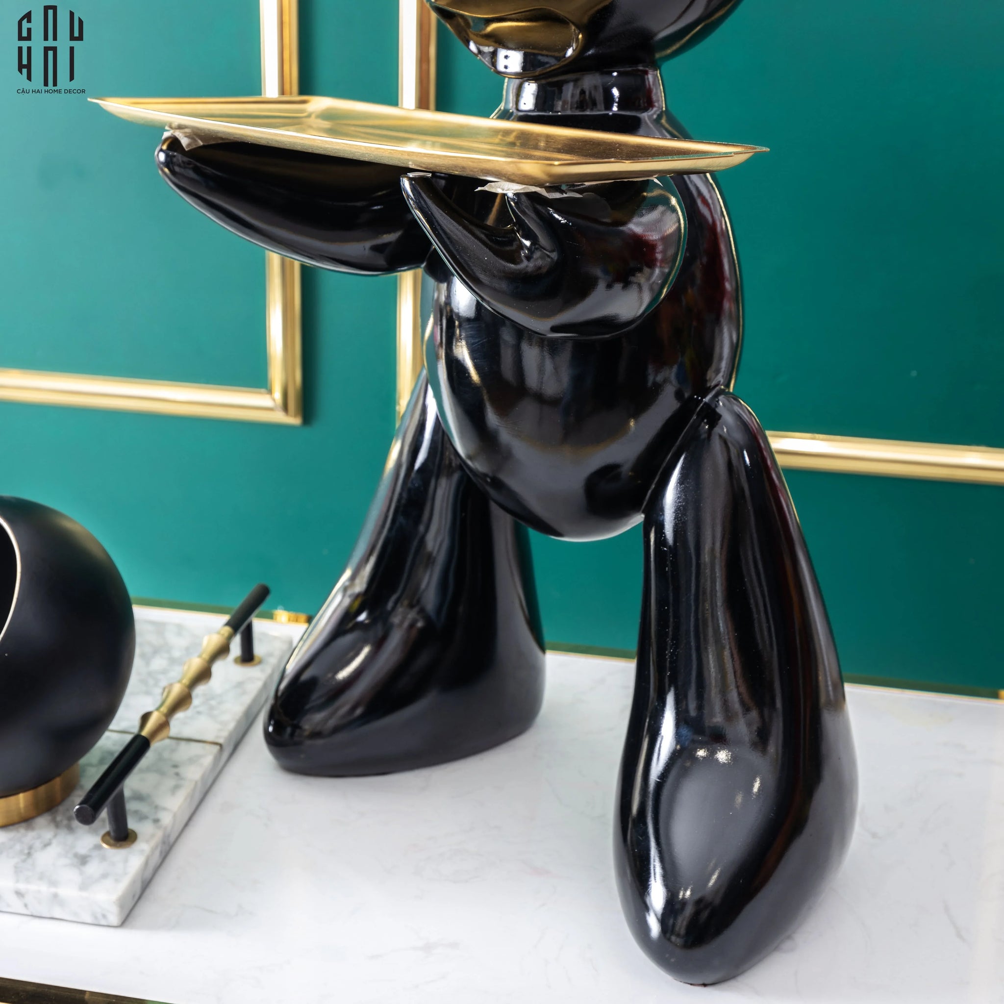 HOME COUTURE - TƯỢNG ULTRA LAPIN NOIR MONOLITHE ALLURE 78-CẬU HAI HOME DECOR