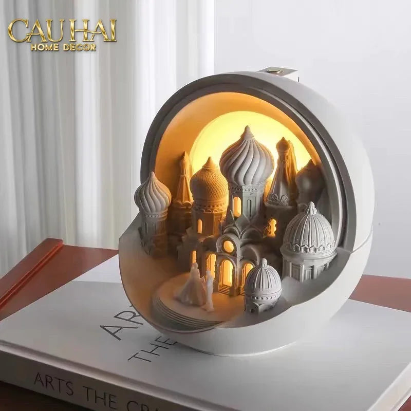 Home Fragrance - Gift Set Đèn Tinh Dầu Lampe de la Cité aux Arches-CẬU HAI HOME DECOR