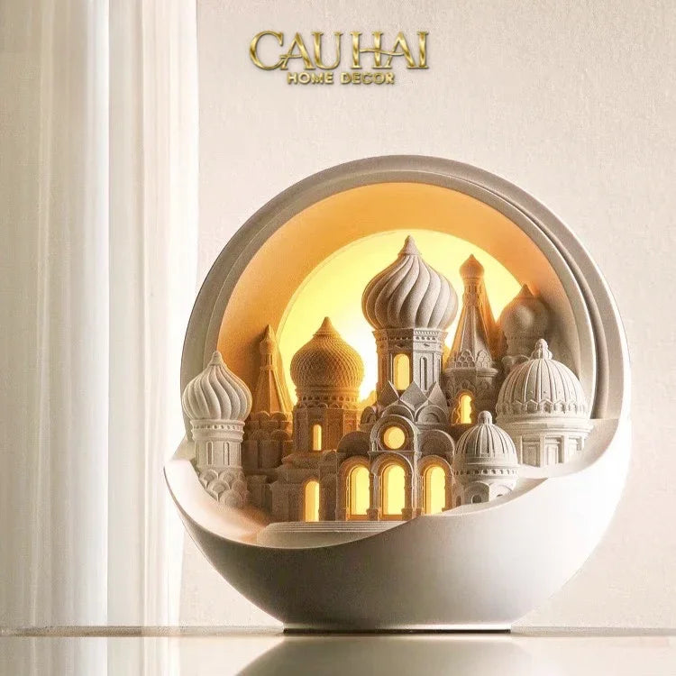 Home Fragrance - Gift Set Đèn Tinh Dầu Lampe de la Cité aux Arches-CẬU HAI HOME DECOR