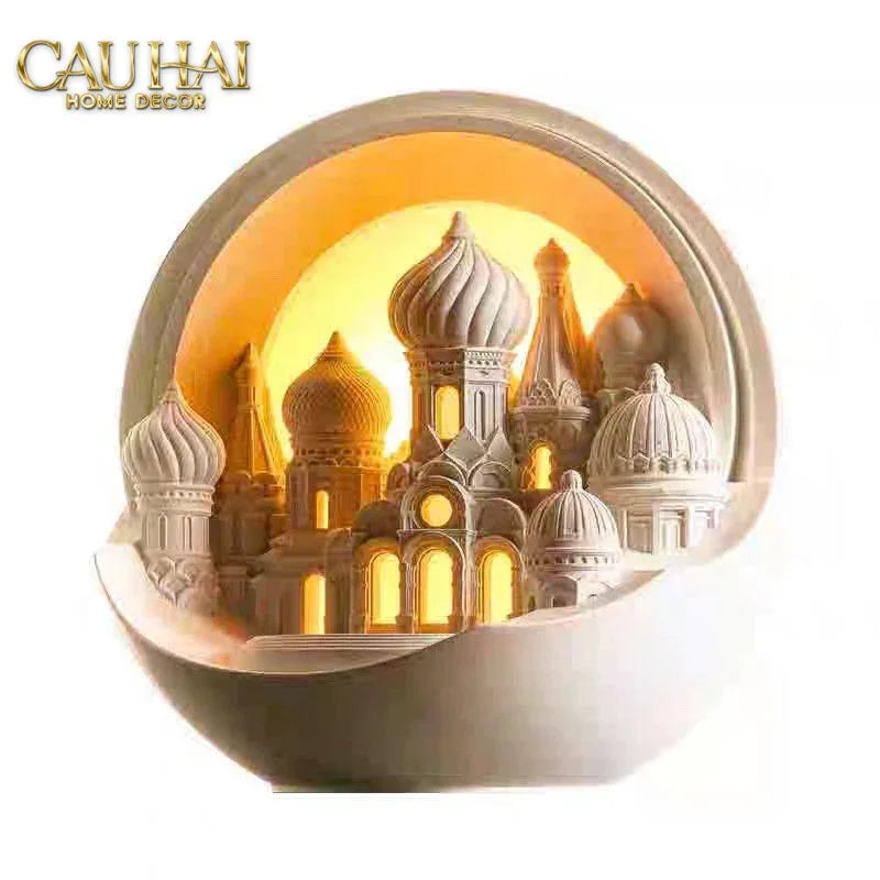 Home Fragrance - Gift Set Đèn Tinh Dầu Lampe de la Cité aux Arches-CẬU HAI HOME DECOR
