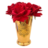 Home Fragrance - Lọ Hoa Hồng Nhung Khuếch Tán Tinh Dầu Maison de l'Élégance H27x20 - Cậu Hai Home Decor
