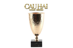 Hone Couture - Bình Hoa Goblet Aureum Marble Trophy H30-CẬU HAI HOME DECOR