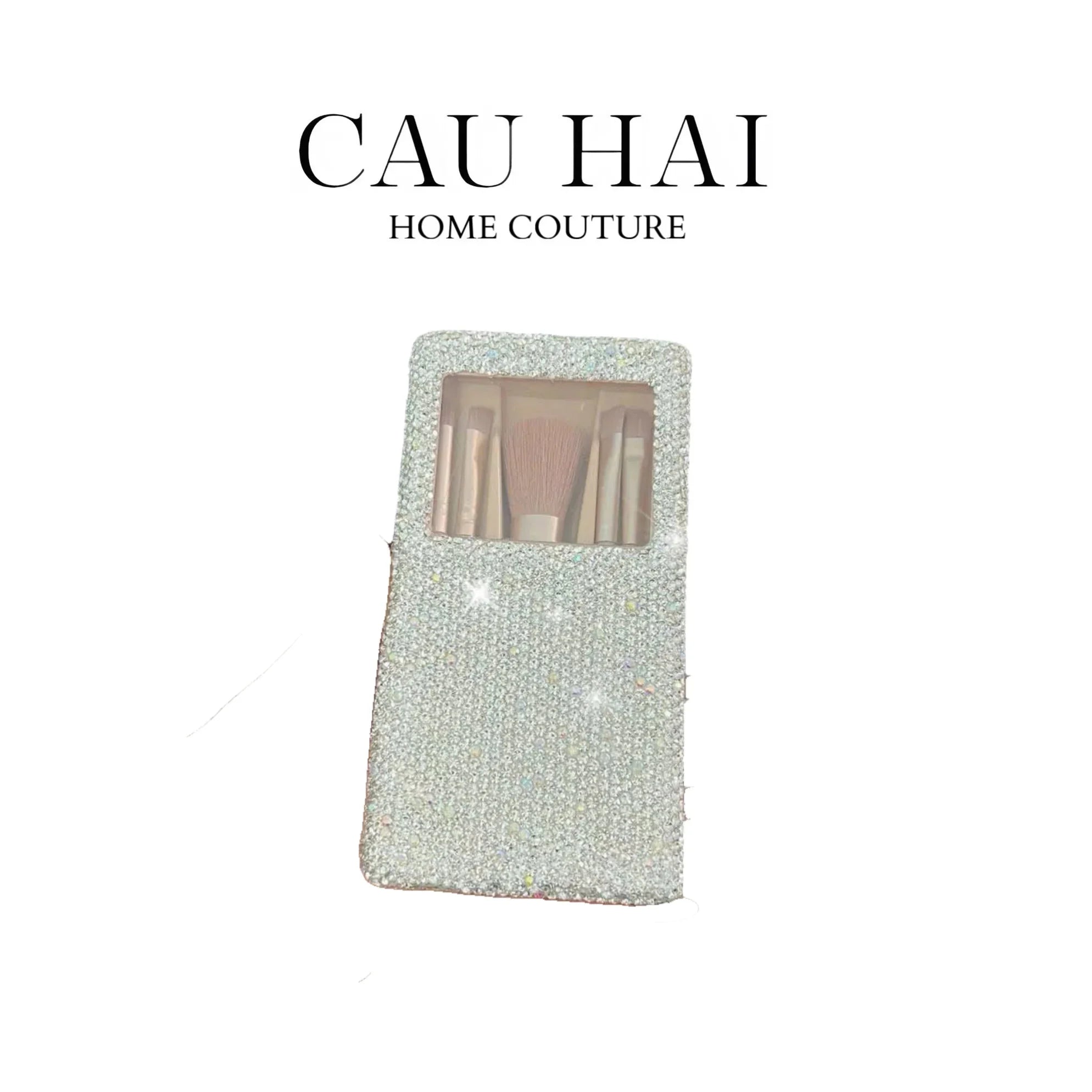 HỘP CỌ MAKE UP ON THE GO BEAUTY BOX DIAMOND BLING BLING-CẬU HAI HOME DECOR
