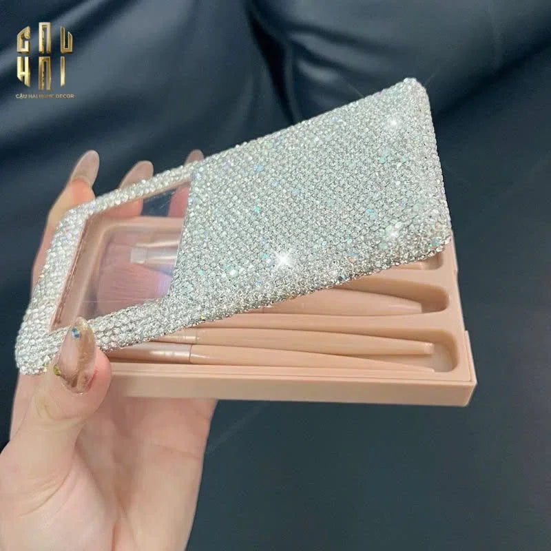 HỘP CỌ MAKE UP ON THE GO BEAUTY BOX DIAMOND BLING BLING-CẬU HAI HOME DECOR