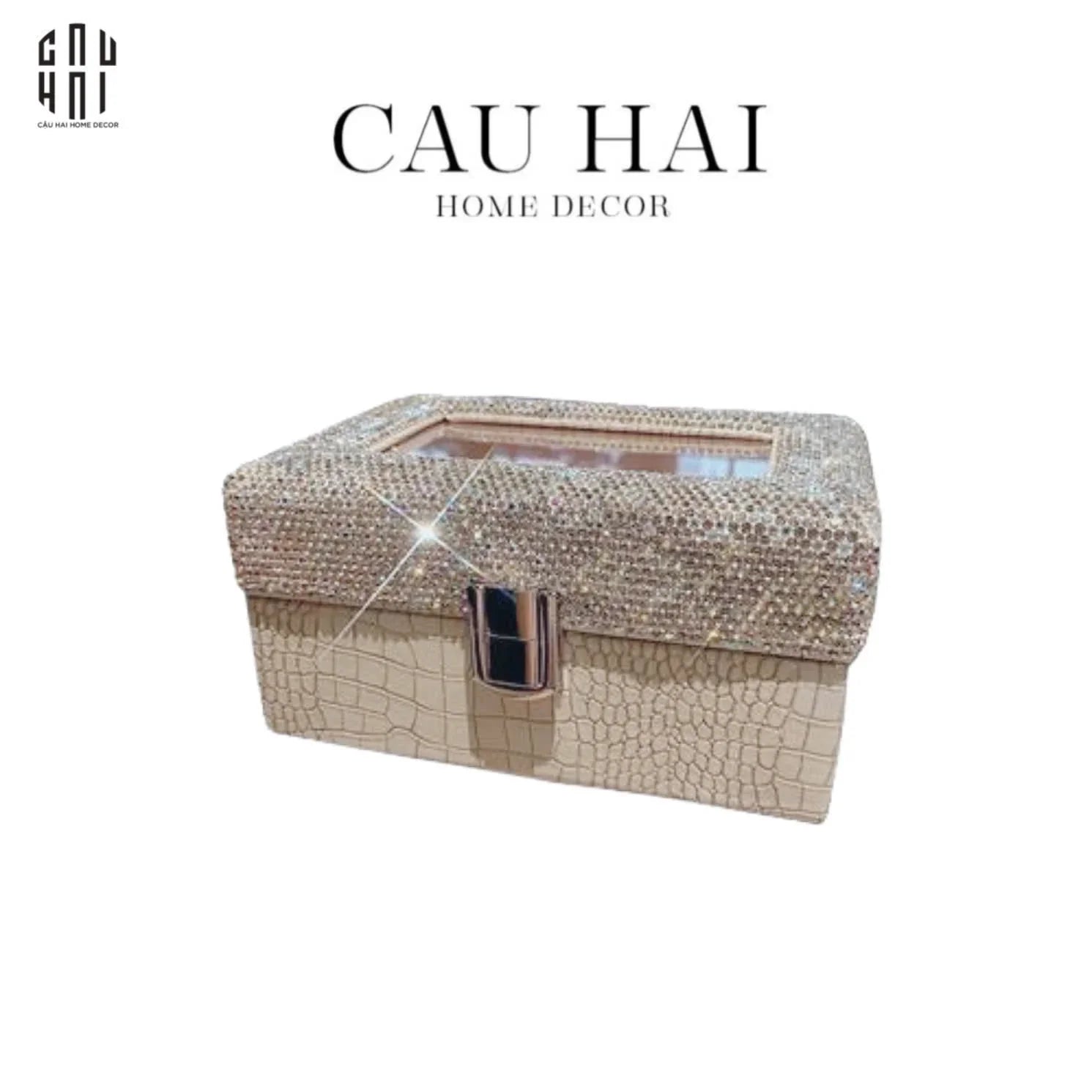 HỘP ĐỒNG HỒ DIAMOND BLING BLING-CẬU HAI HOME DECOR
