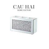 HỘP ĐỰNG 3 NGĂN CRYSTAL MIRROR-CẬU HAI HOME DECOR