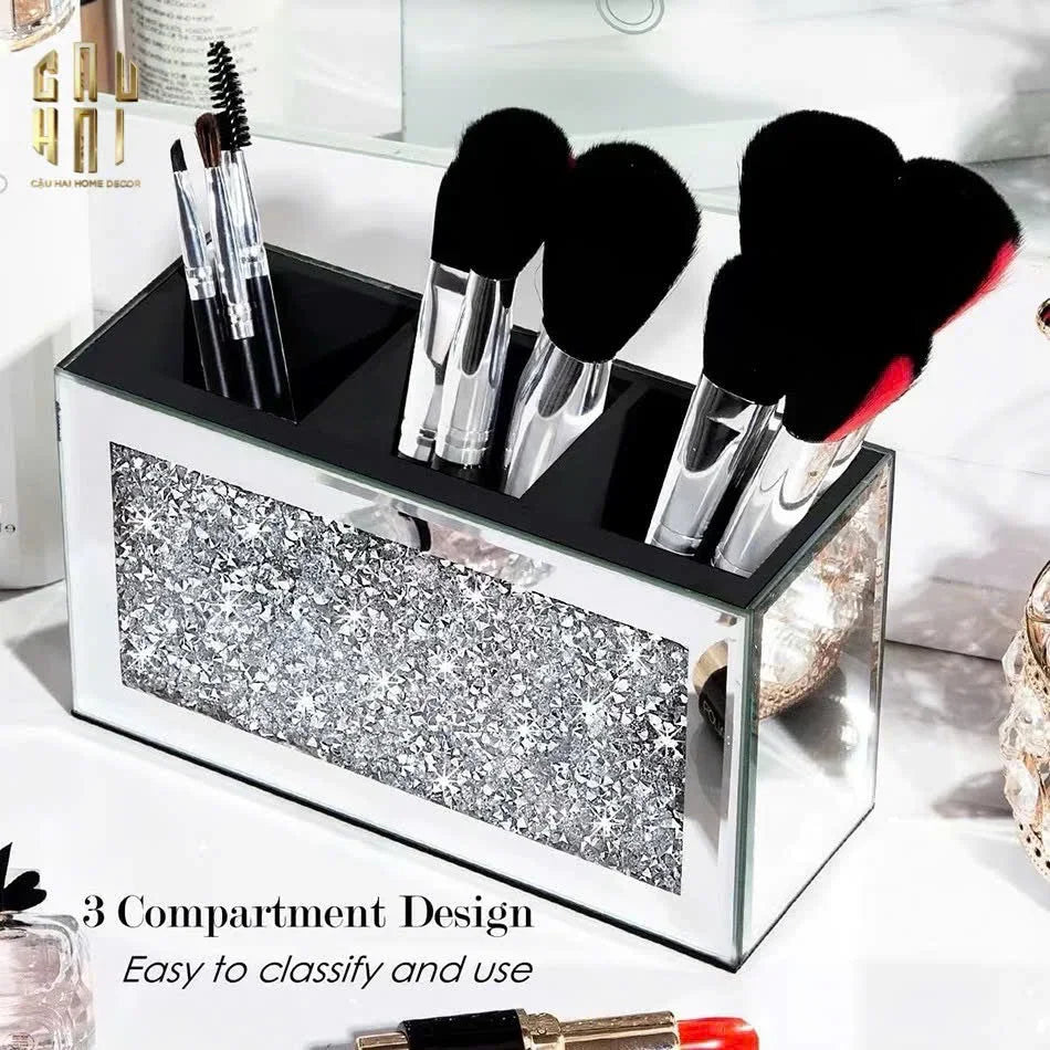 HỘP ĐỰNG 3 NGĂN CRYSTAL MIRROR-CẬU HAI HOME DECOR