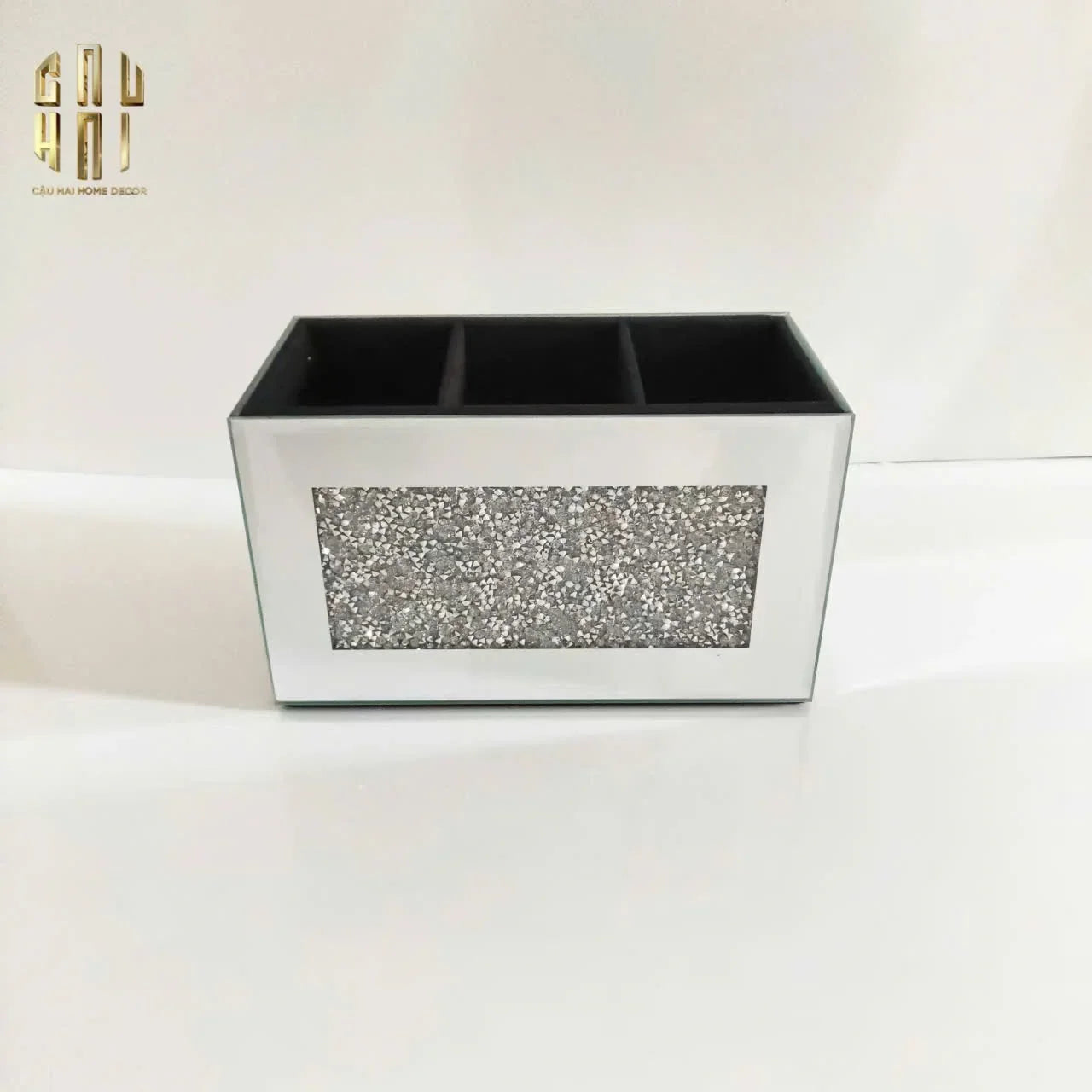 HỘP ĐỰNG 3 NGĂN CRYSTAL MIRROR-CẬU HAI HOME DECOR