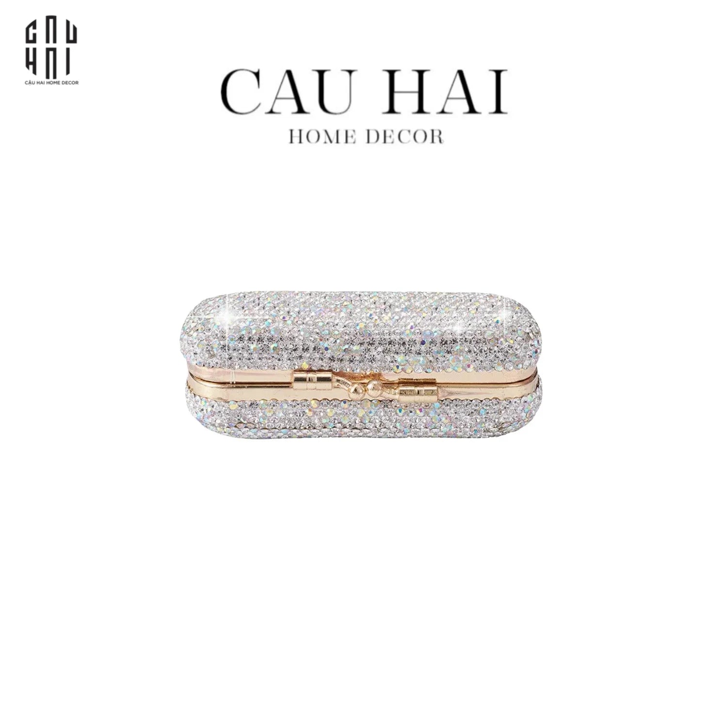 HỘP ĐỰNG SON DIAMOND BLING BLING-CẬU HAI HOME DECOR