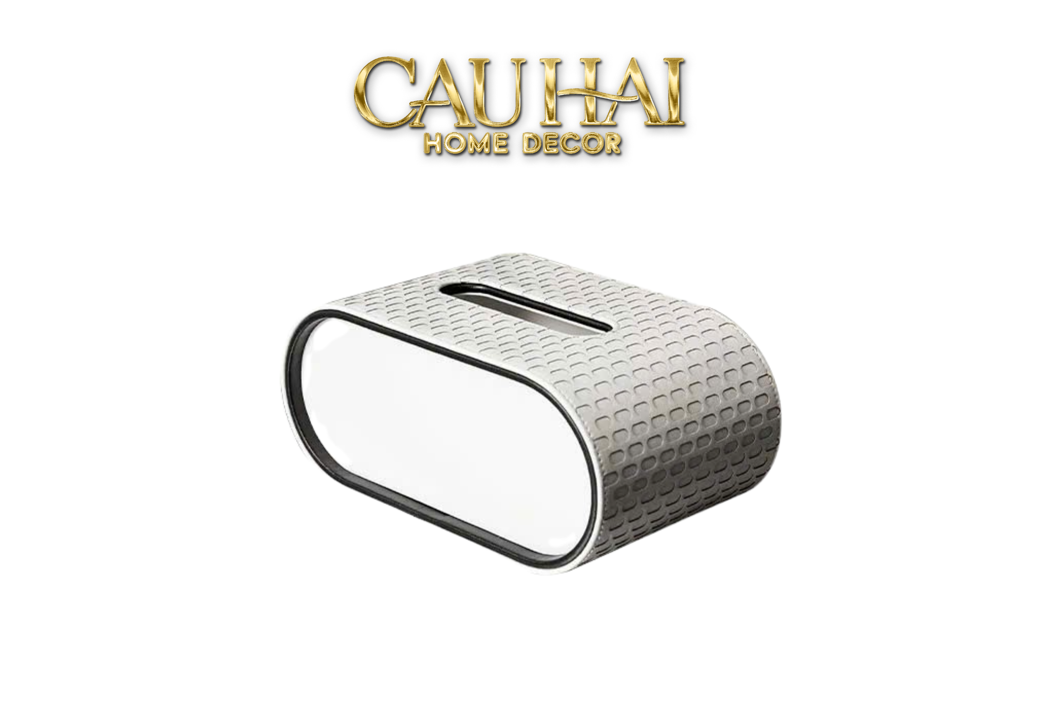 Hộp Khăn Giấy Blanc Leather Orbit Opaline Medusa Édition 13x22-HỘP KHĂN GIẤY-CẬU HAI HOME DECOR