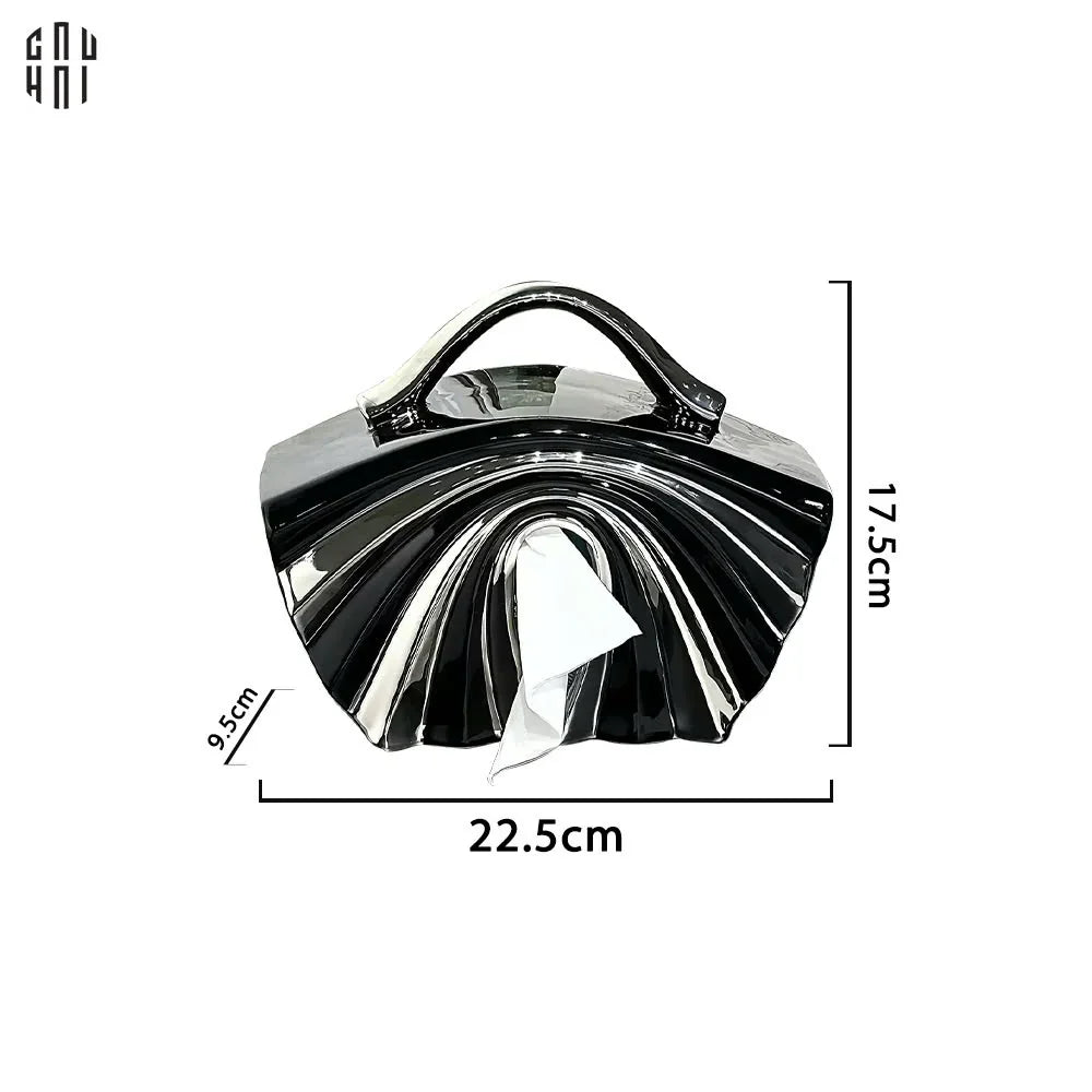 HỘP KHĂN GIẤY CERAMIC LAYDY CLUTCH-CẬU HAI HOME DECOR