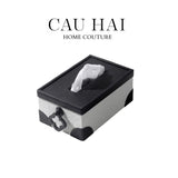 HỘP KHĂN GIẤY DA BLACK IVORY LACE - NOIR FW25-CẬU HAI HOME DECOR