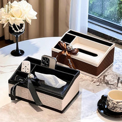 Hộp Khăn Giấy Da Black Mystic-CẬU HAI HOME DECOR