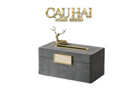 Hộp Khăn Giấy Da Lux Leather Villain-CẬU HAI HOME DECOR