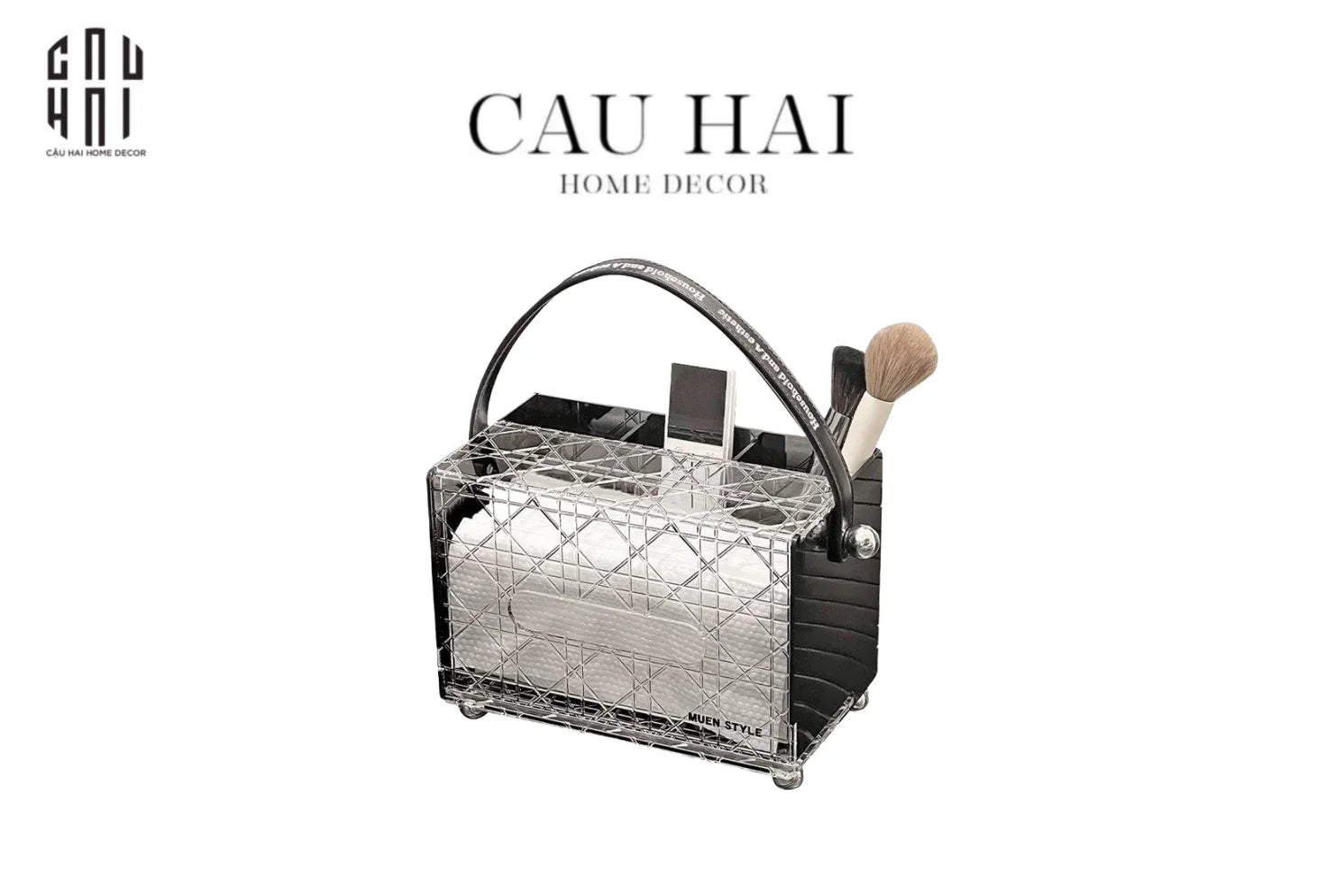 HỘP KHĂN GIẤY ĐA NĂNG ACRYLIC - MILEY-CẬU HAI HOME DECOR