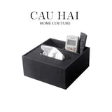 HỘP KHĂN GIẤY ĐA NĂNG RAVEN BLACK-CẬU HAI HOME DECOR