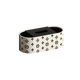 Hộp Khăn Giấy Da Peau D'Ivoire Fleurissant Monogram Up-HỘP KHĂN GIẤY-Đối tác tại Trung Quốc theo từng đơn đặt hàng-CẬU HAI HOME DECOR