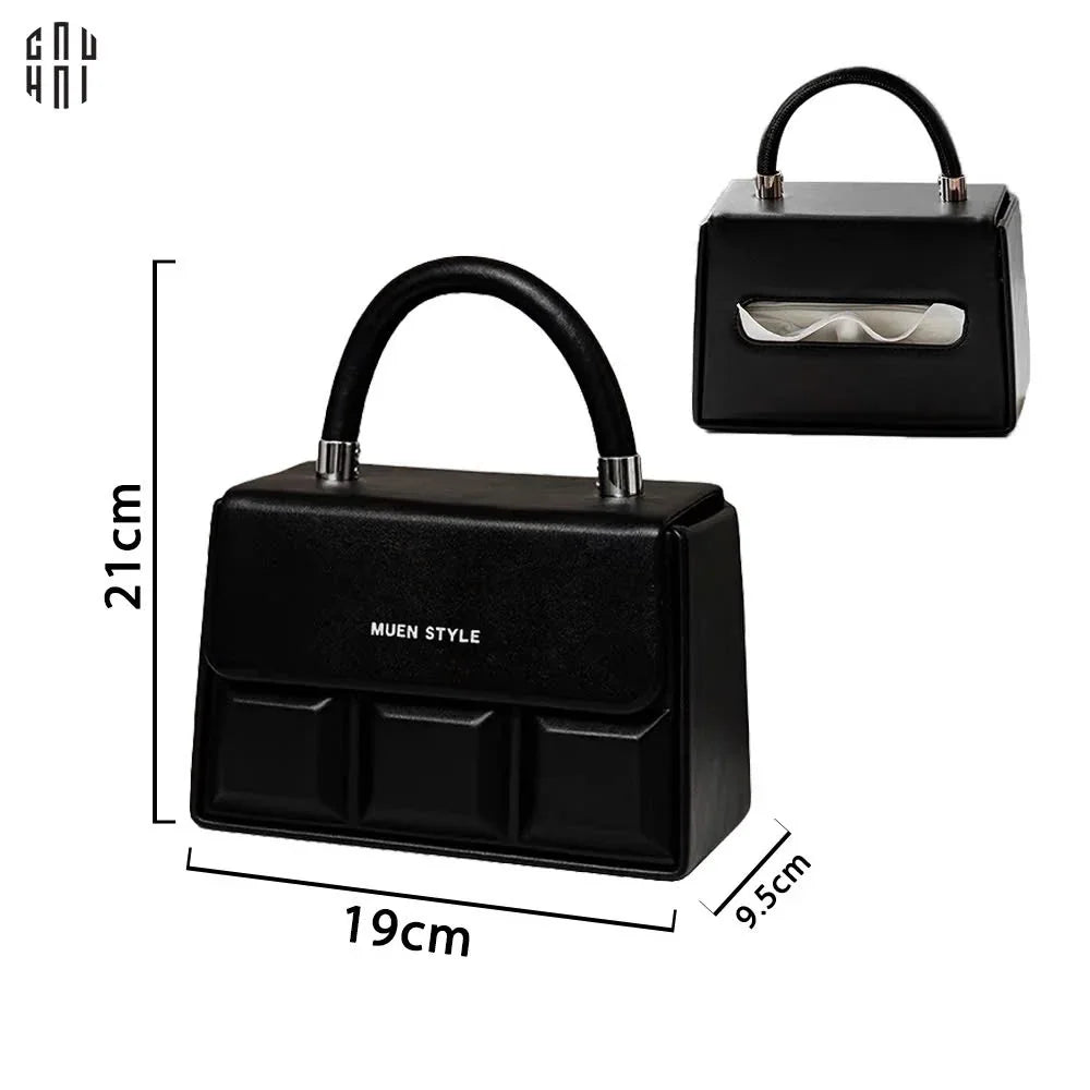Hộp Khăn Giấy Da Savoir "La Damme Iconique" Lady Bag-CẬU HAI HOME DECOR