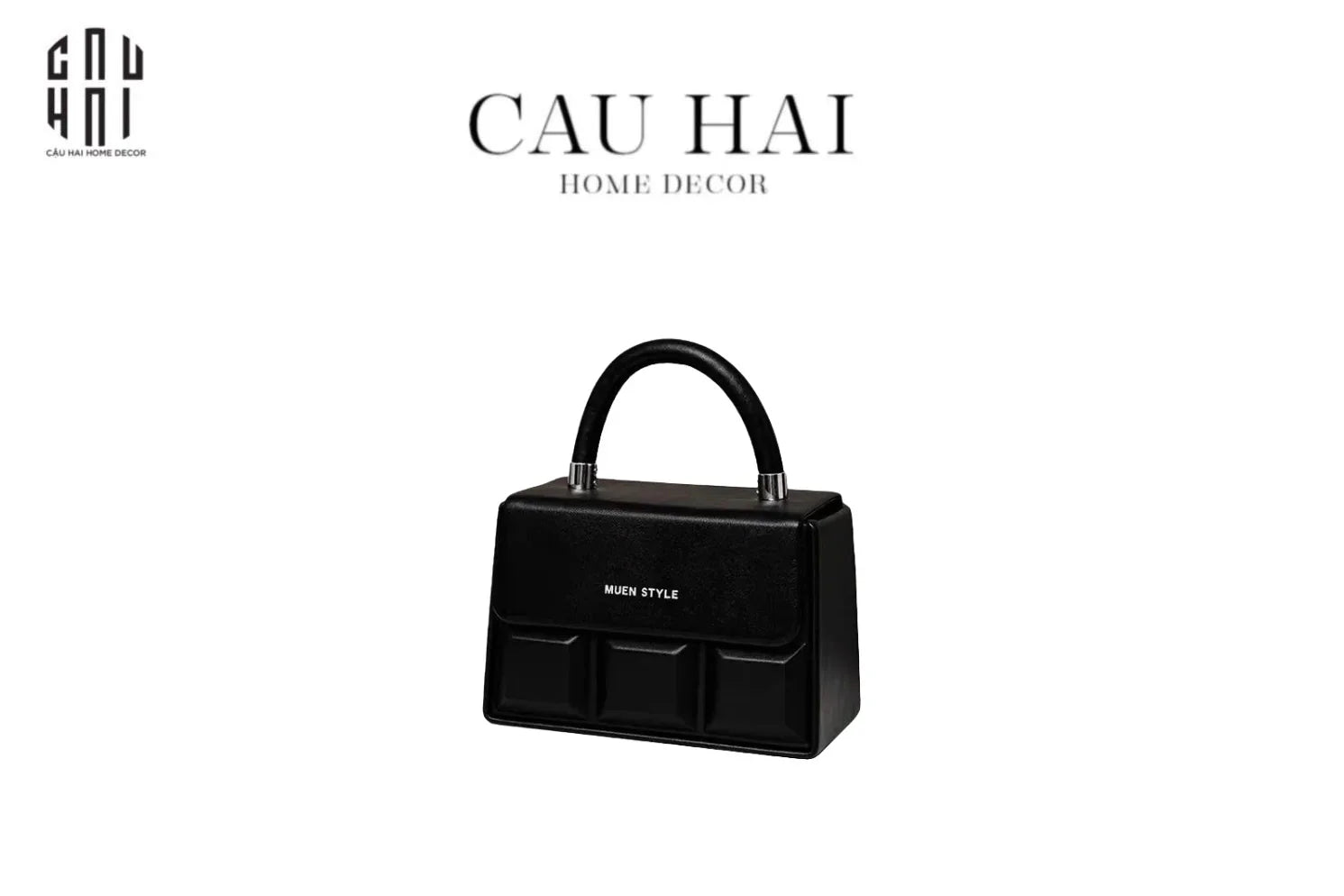 Hộp Khăn Giấy Da Savoir "La Damme Iconique" Lady Bag-CẬU HAI HOME DECOR