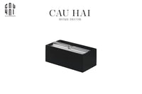 Hộp Khăn Giấy Elysium Titan Chrome Obsidian Case. Up-CẬU HAI HOME DECOR