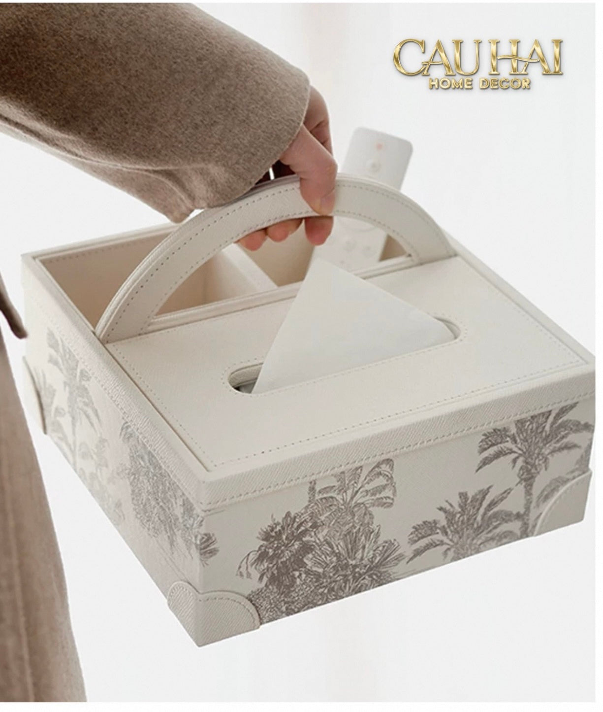 Hộp Khăn Giấy Handy Opaline Flora Tonkin - CẬU HAI HOME DECOR