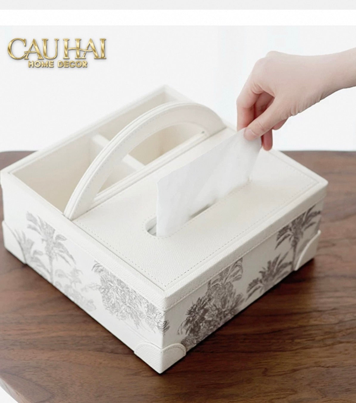 Hộp Khăn Giấy Handy Opaline Flora Tonkin - CẬU HAI HOME DECOR