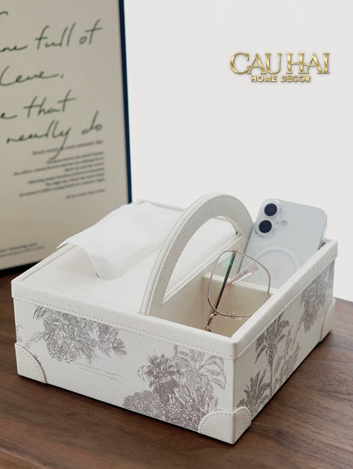 Hộp Khăn Giấy Handy Opaline Flora Tonkin - CẬU HAI HOME DECOR