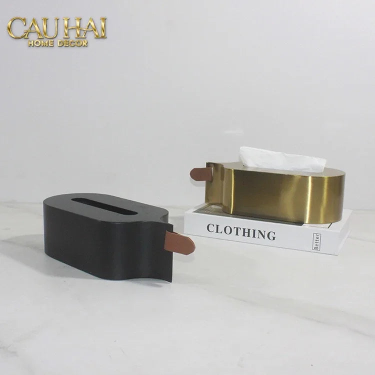 Hộp Khăn Giấy Metalic Veil D’Or Tissue Holder-HỘP KHĂN GIẤY-Đối tác tại Trung Quốc theo từng đơn đặt hàng-CẬU HAI HOME DECOR