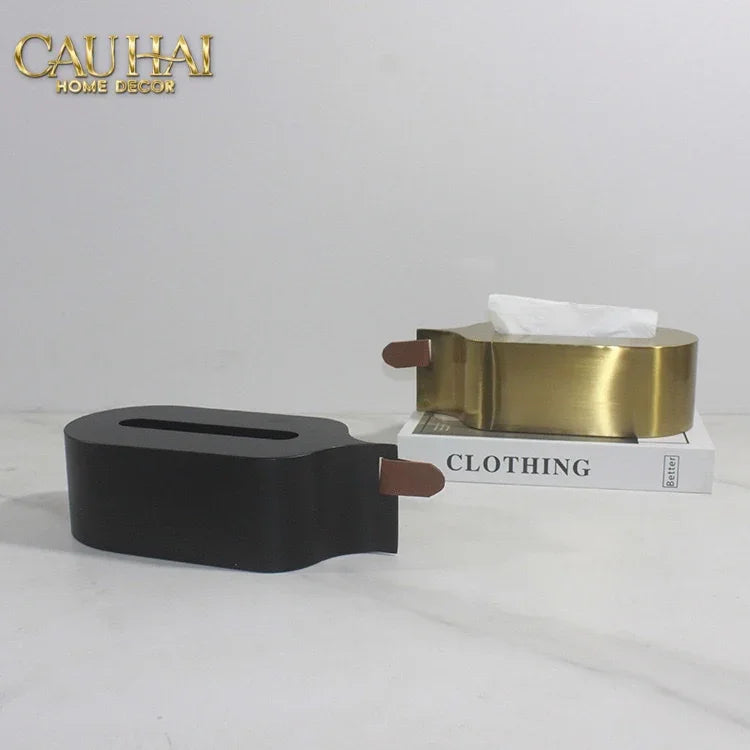 Hộp Khăn Giấy Metalic Veil D’Or Tissue Holder-HỘP KHĂN GIẤY-Đối tác tại Trung Quốc theo từng đơn đặt hàng-CẬU HAI HOME DECOR