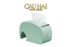 Hộp Khăn Giấy Voi Turquoise Éléphant Arc Tissue Box-CẬU HAI HOME DECOR