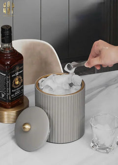 Hộp Kim Loại Bọc Da Luxe Leather - Vermouth-CẬU HAI HOME DECOR