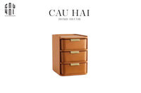 Hộp Lưu Trữ Da Pu Alexander 3 Tầng-CẬU HAI HOME DECOR