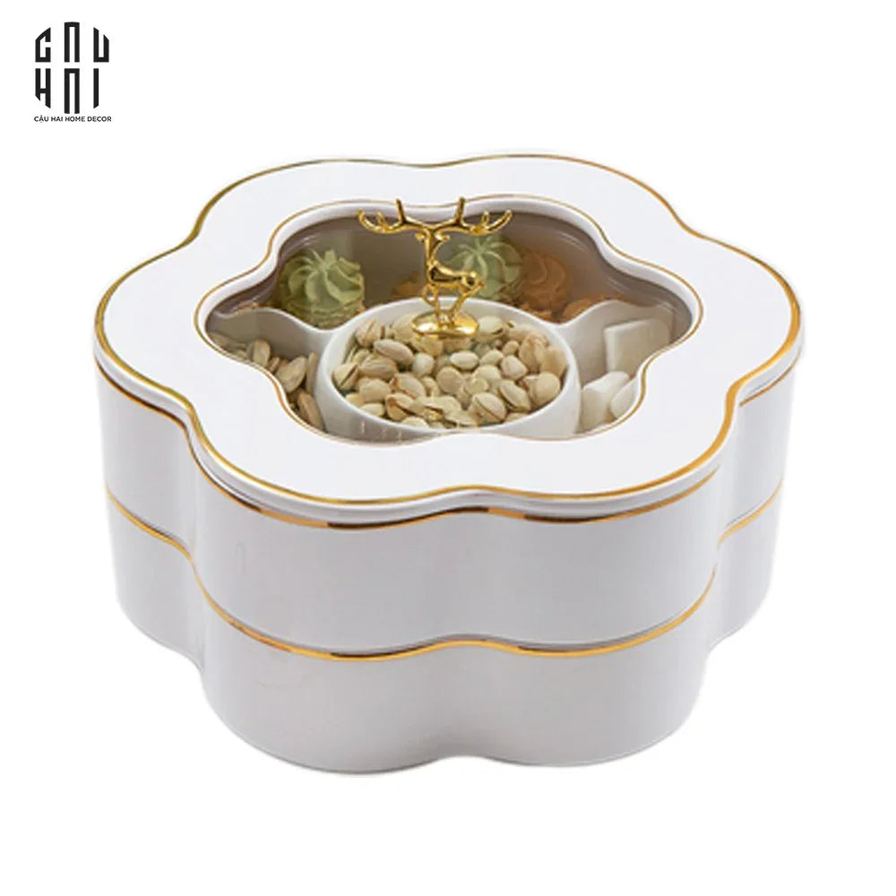 HỘP MỨT HOA MAI 2 NGĂN-CẬU HAI HOME DECOR