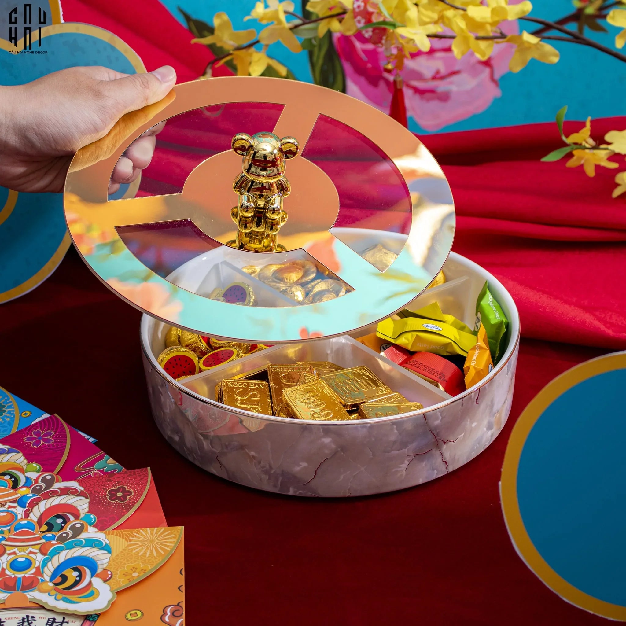 HỘP MỨT MILLENIUM BEAR-CẬU HAI HOME DECOR