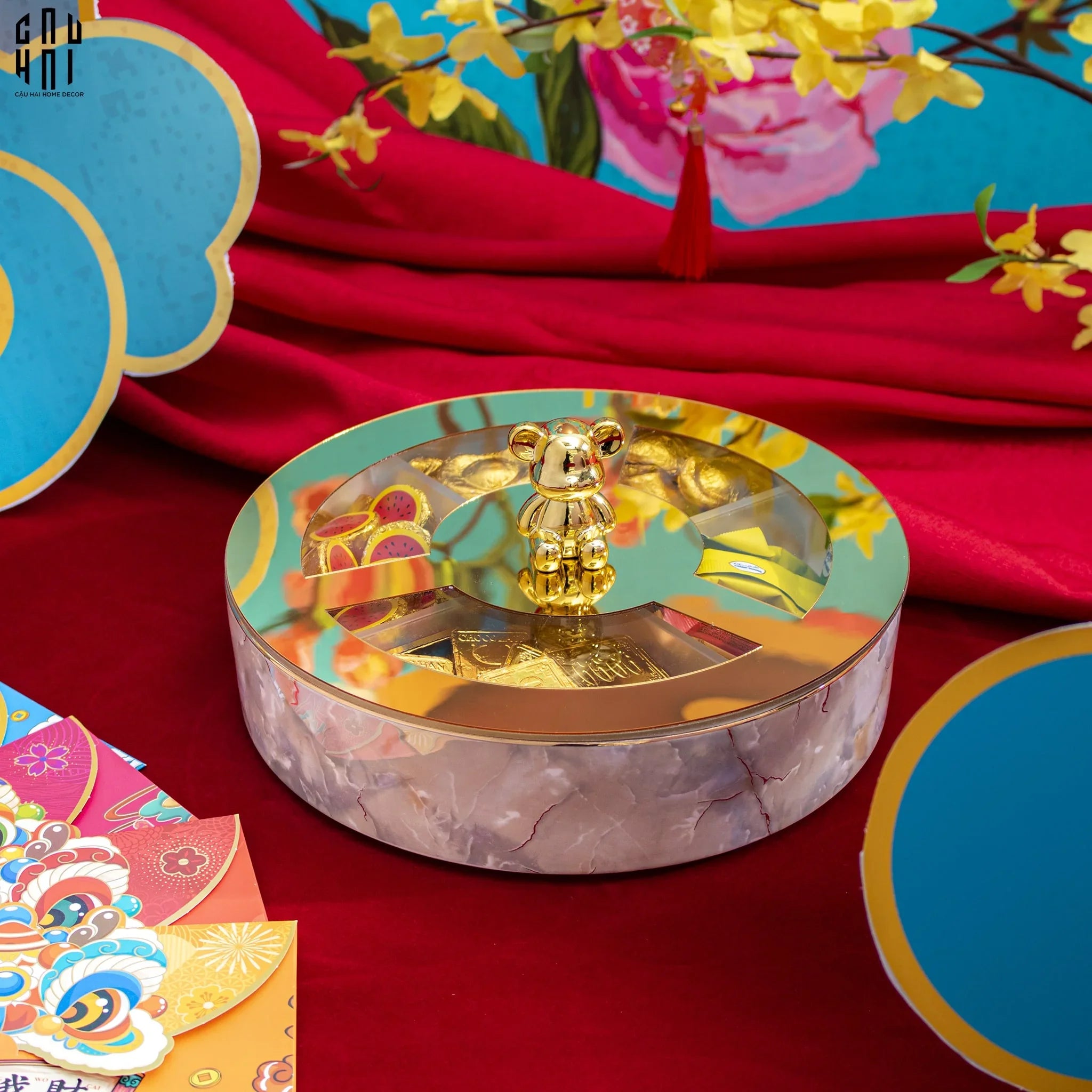 HỘP MỨT MILLENIUM BEAR-CẬU HAI HOME DECOR