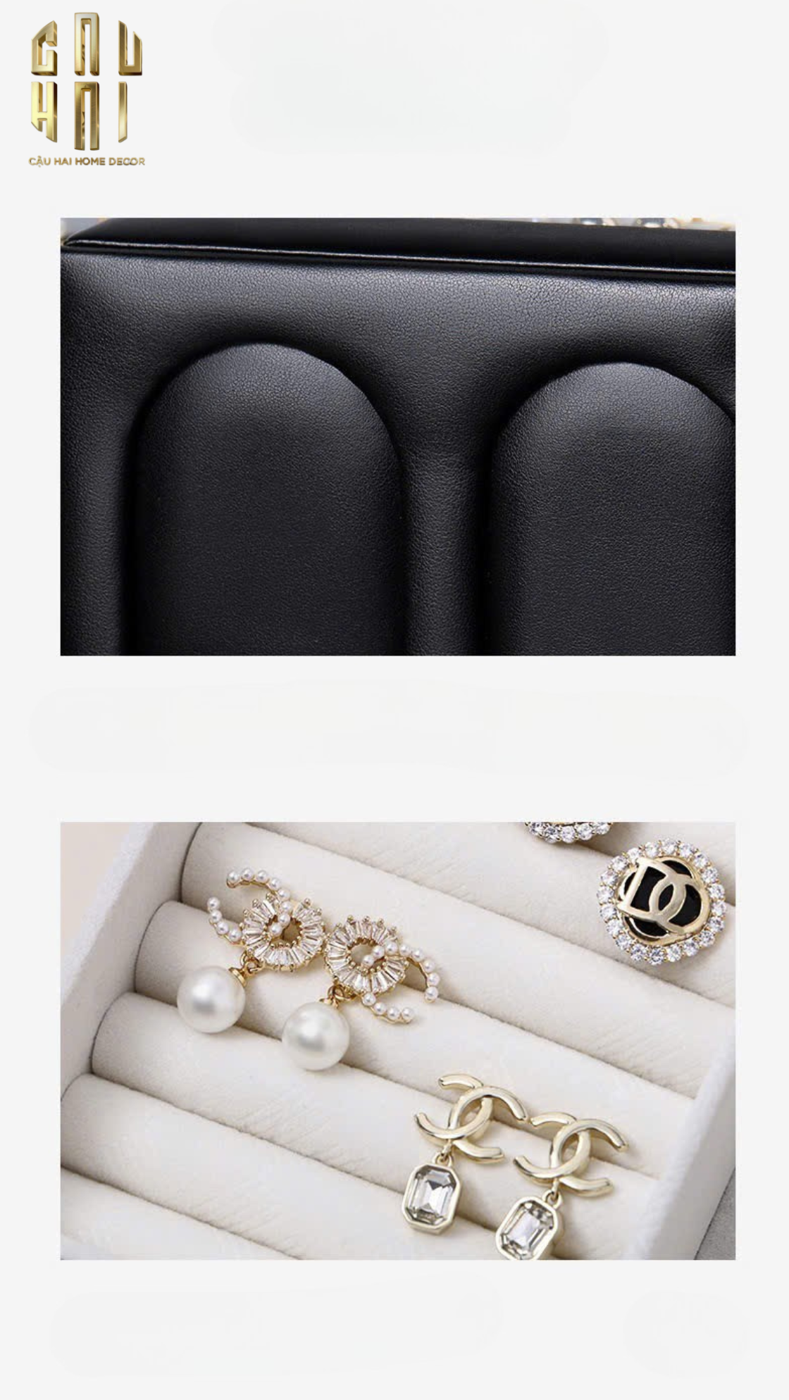 HỘP TRANG SỨC DA ELEGANCE FAUBOURG FW25-CẬU HAI HOME DECOR