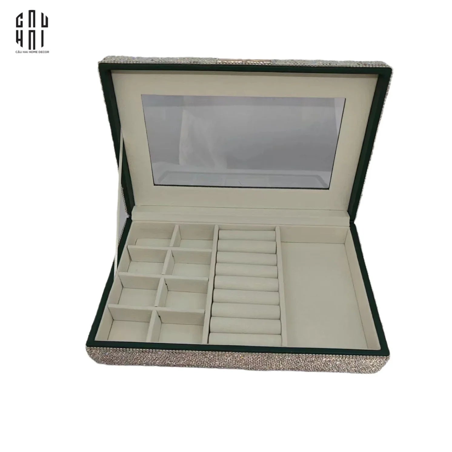 HỘP TRANG SỨC DIAMOND BLING BLING SS25-CẬU HAI HOME DECOR