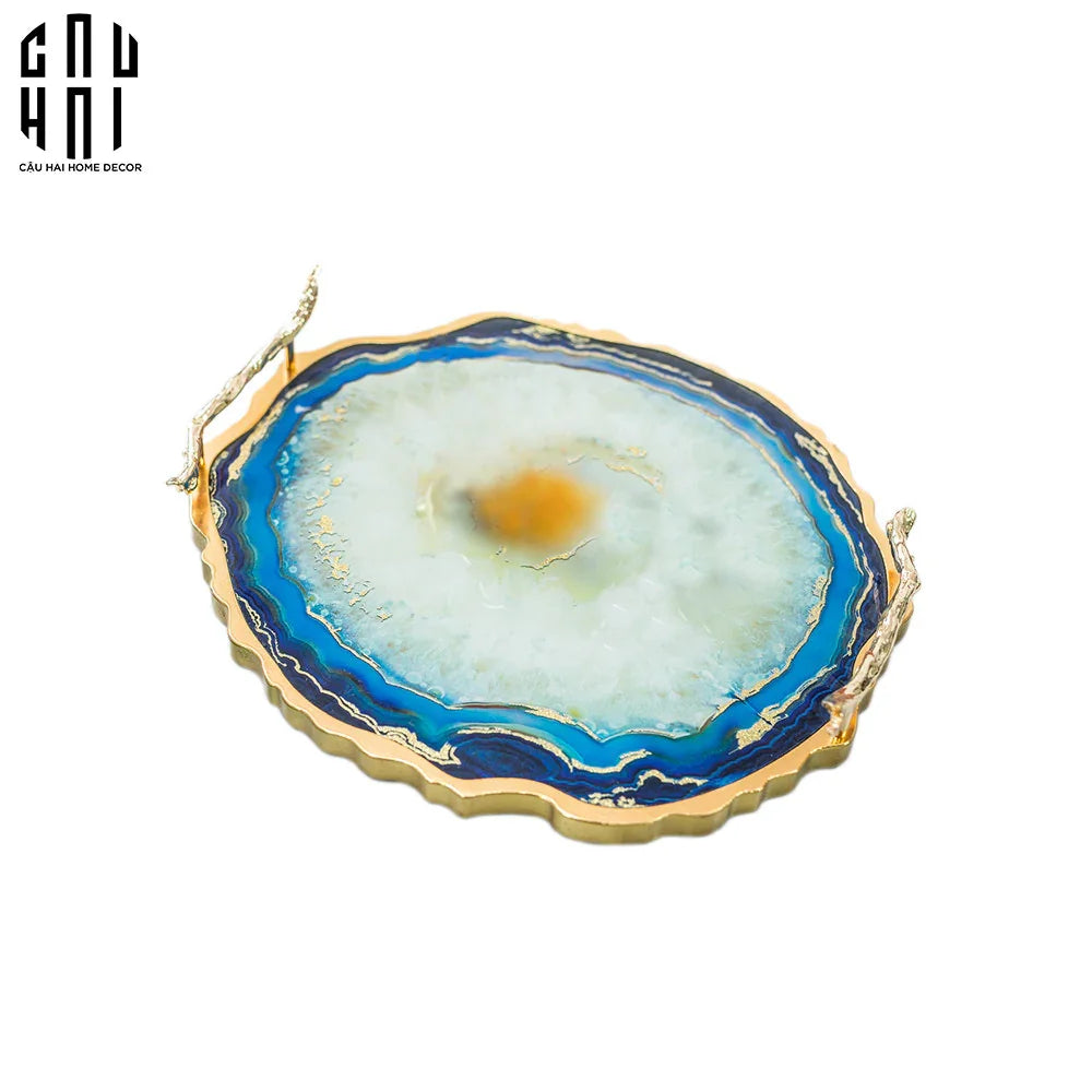 HORIZON ROUND TRAY SS25-CẬU HAI HOME DECOR