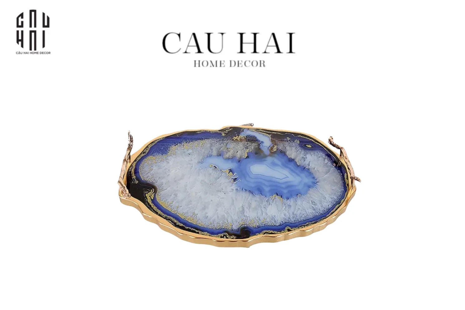 HORIZON ROUND TRAY SS25-CẬU HAI HOME DECOR