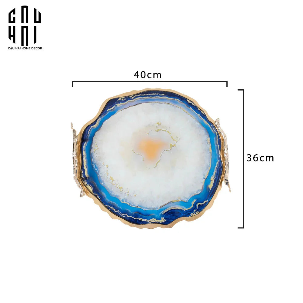 HORIZON ROUND TRAY SS25-CẬU HAI HOME DECOR