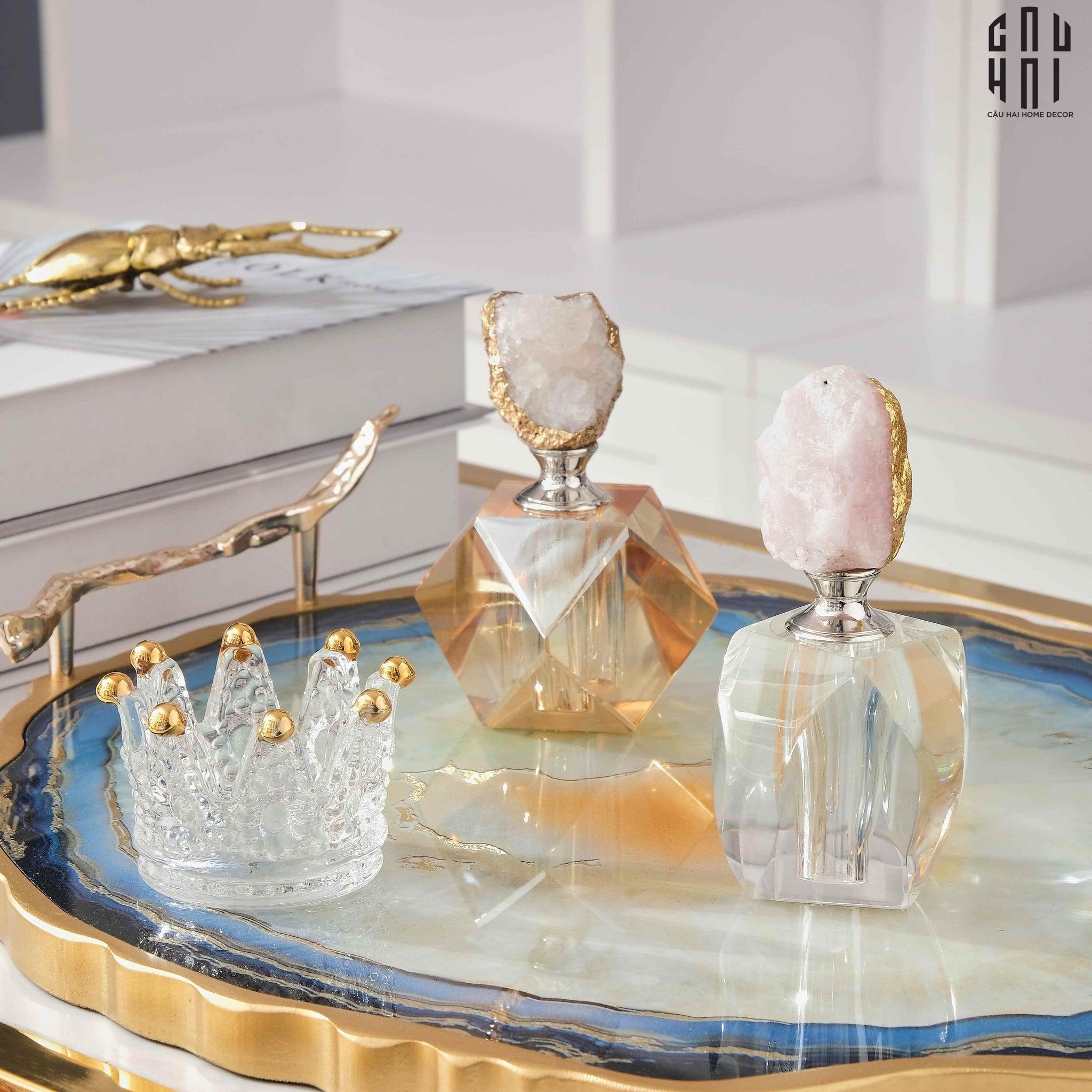 HORIZON ROUND TRAY SS25-CẬU HAI HOME DECOR