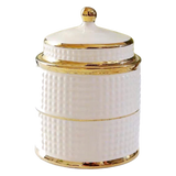 Hũ Pantry Gốm Sứ Carlton Ivory 9x9x15 - Cậu Hai Home Decor